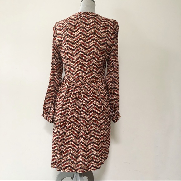 La Petite Francaise vintage retro pattern floral babydoll dress long sleeve - Picture 4 of 8